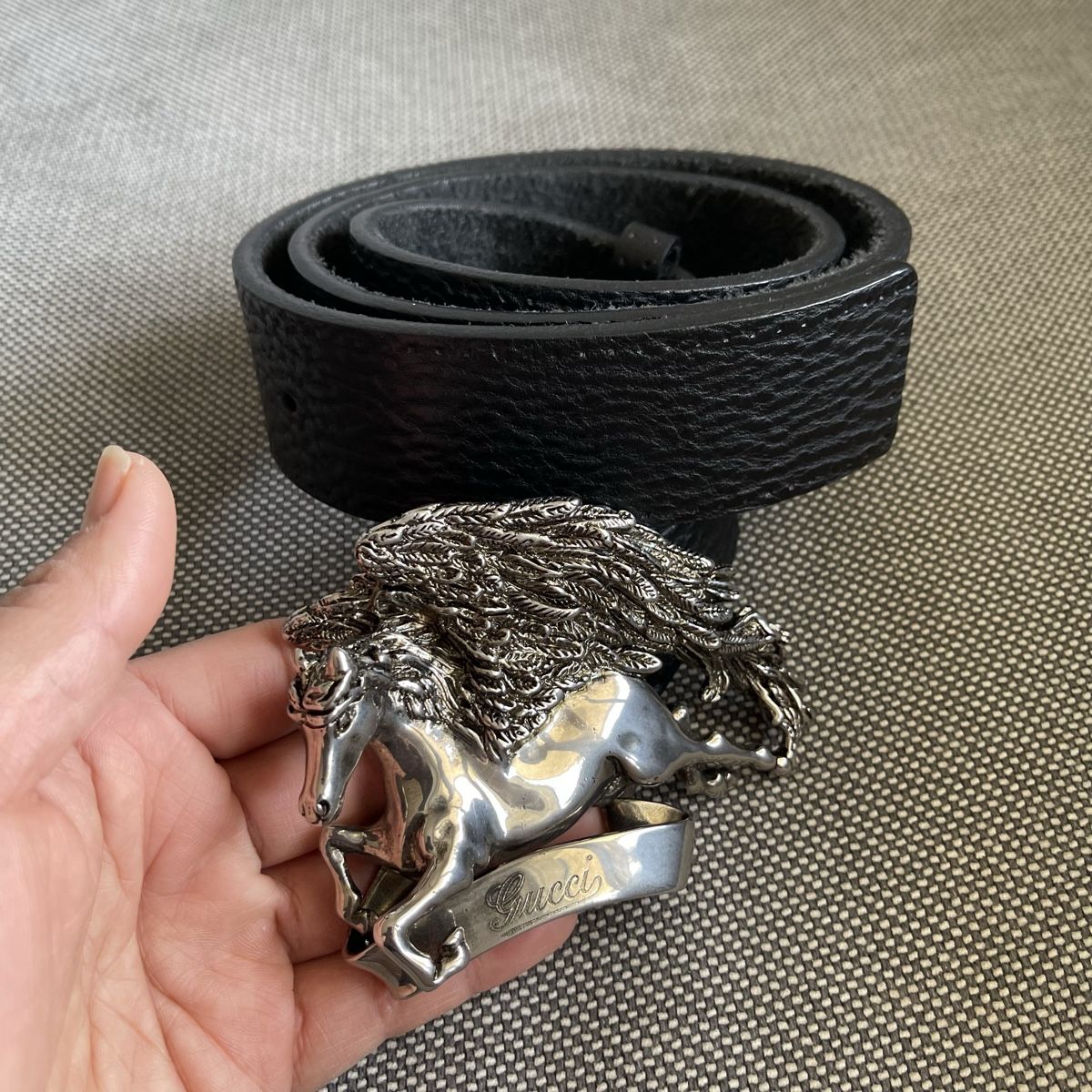 Gucci Cinture: Rare Gucci Pegasus leder gürtel, gr. 85 – Nuovo (secondo la descrizione) da Bern venduto da dek_7bjd 9