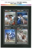 Block "Raumfahrt. Sputnik 2. Laika". Sierra Leone