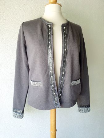JACKE STRICKJACKE JUST WHITE 38 NEU EDIKETT JACKET BLAZER