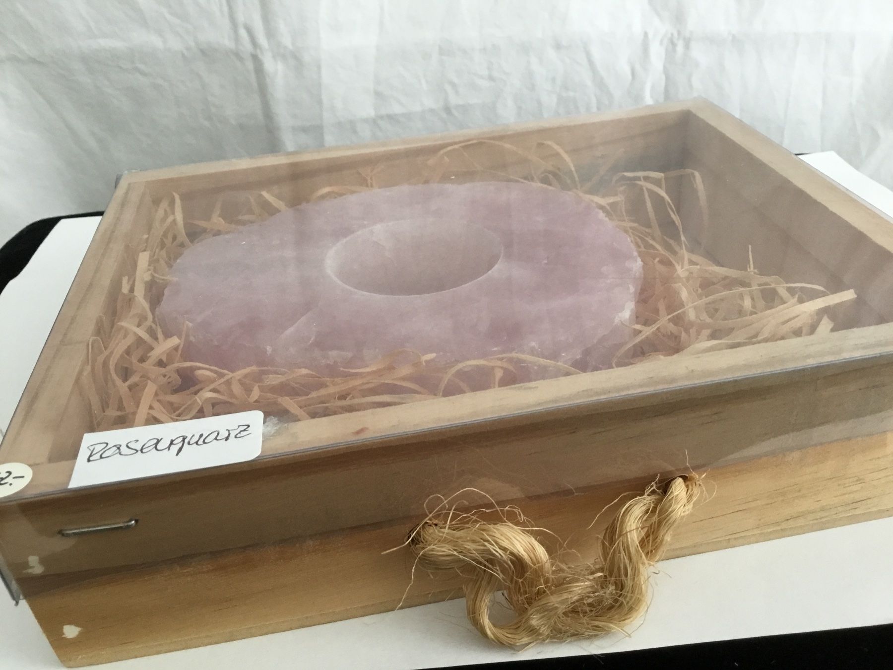Minerali & Pietre curative: Windlicht Rosenquarz – Nuovo e nell'imballaggio originale da Doppleschwand venduto da Fortuna5859 2