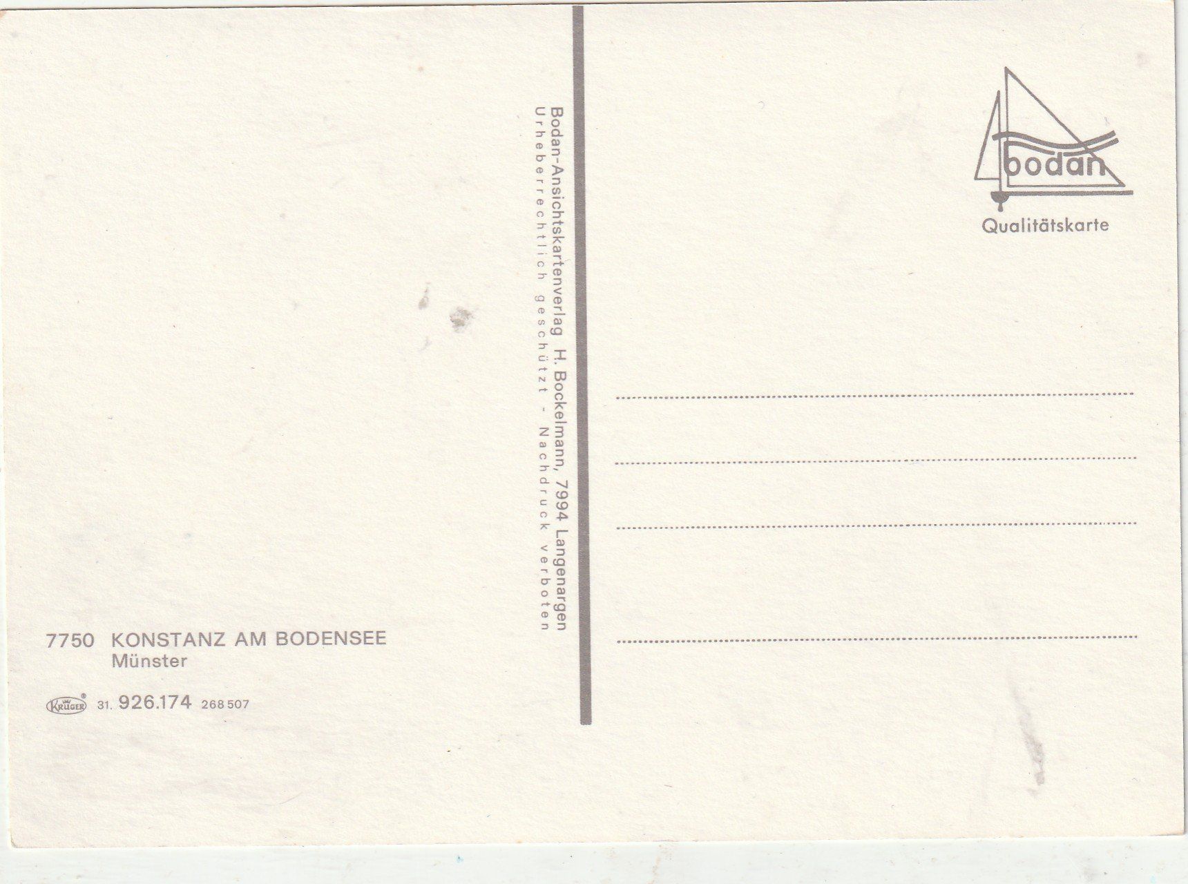 Cartoline postali: Konstanz – Usato da Lumbrein venduto da made02 1