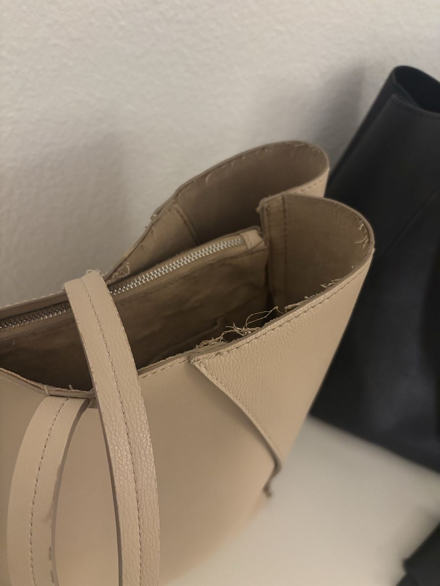 Zara Taschen für Damen: Zara Shopper beige schwarz Basic gebraucht  – Gebraucht aus Zürich von car_9sdb 5