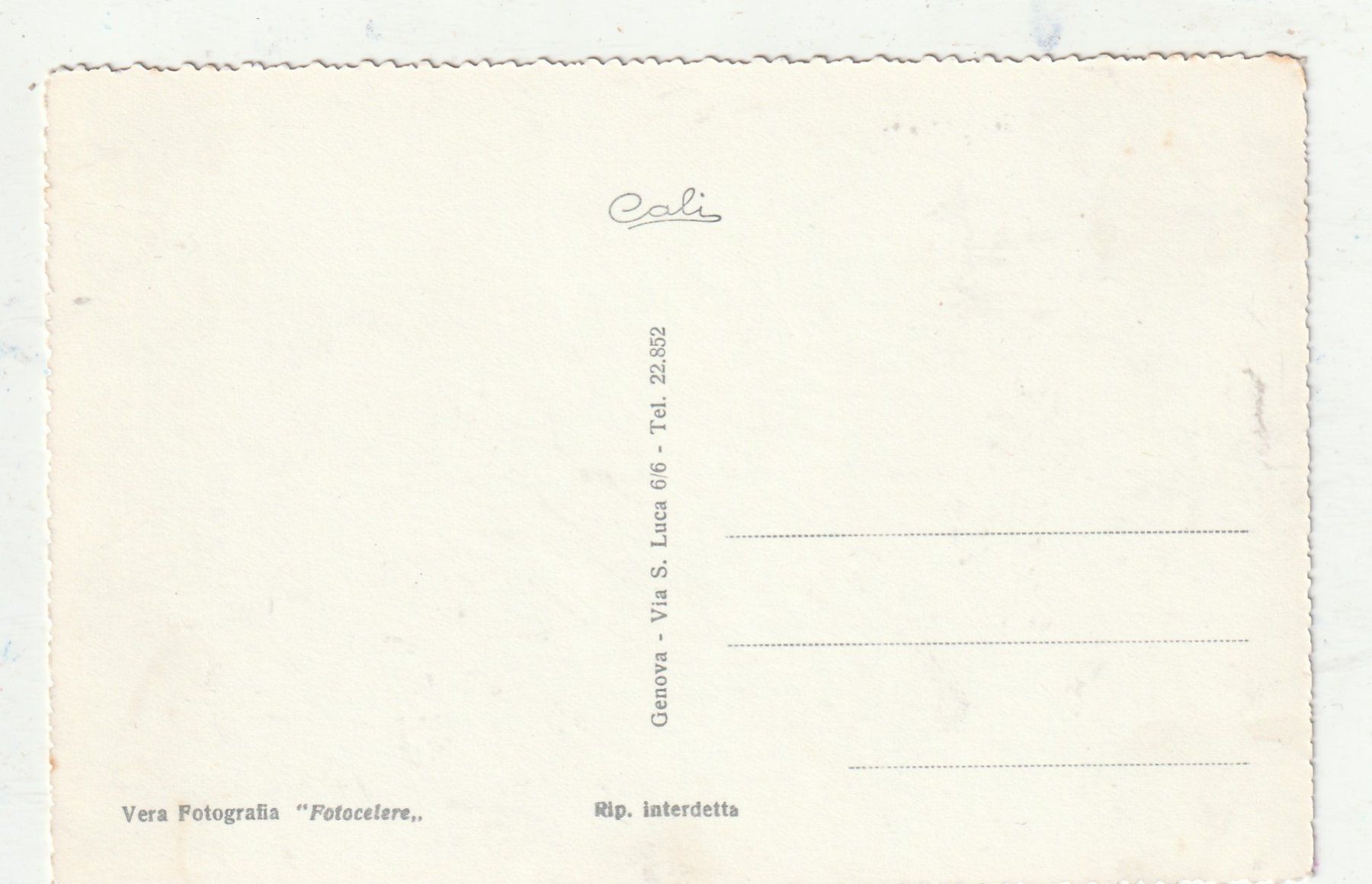 Cartoline postali: Genua – Usato da Lumbrein venduto da made02 1
