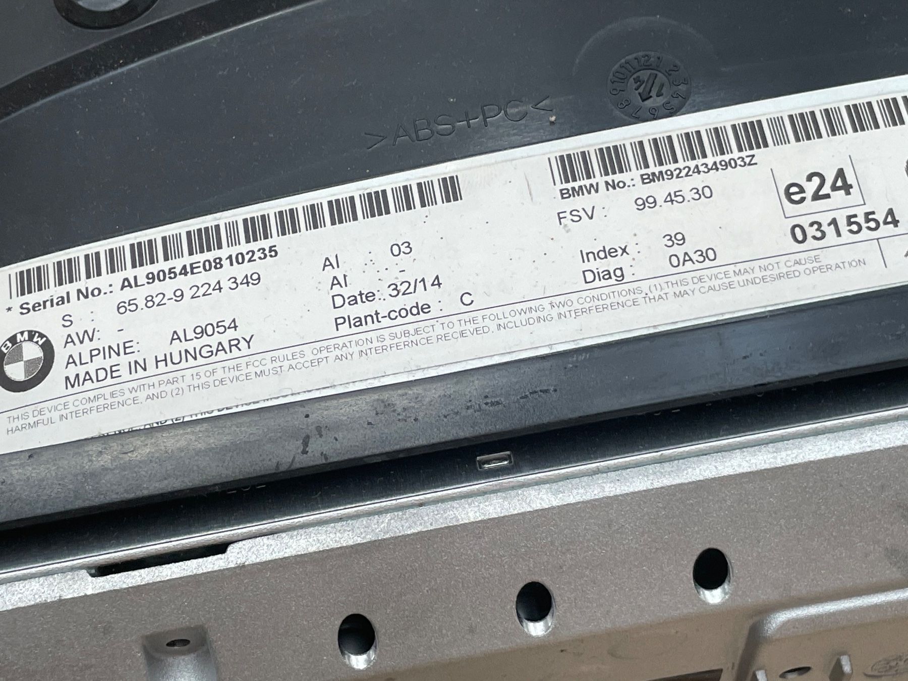 Navigationsgeräte: BMW CIC Navigation Display / CID Bordmonitor Alpine AL9054 – Gebraucht aus Rothenfluh von Ron999 5