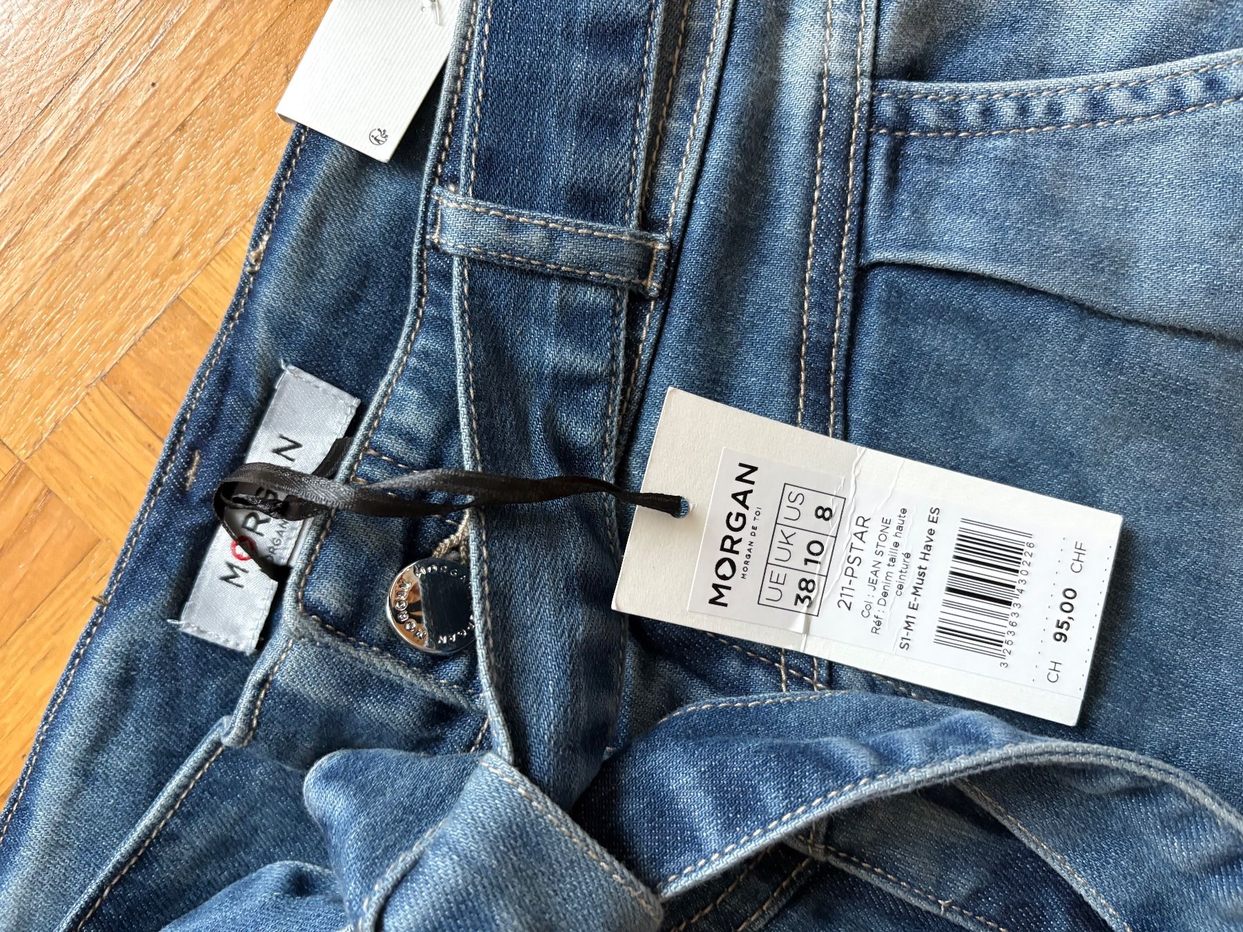 Morgan Jeans: Morgan Jeans Hose Gr. 38 – Nuovo e nell'imballaggio originale da Genève venduto da sunandwind 1