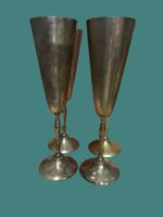 Edle Vintage Silber Kelche, Champagnerflutes