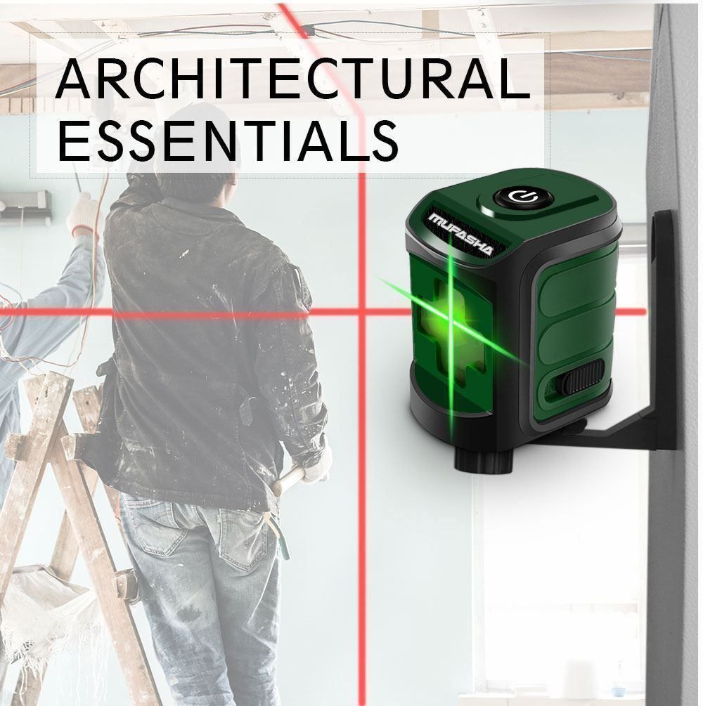 Misurare: mini niveau laser à 2 lignes, rouge,vert Mini-Lasernivellier – Nuovo e nell'imballaggio originale da Delemont venduto da Superchoice 5