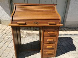 Bureau secrétaire américain ancien à 4 tiroirs