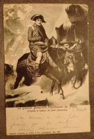Carte postale - Le Général Bonaparte franchissant les Alpes