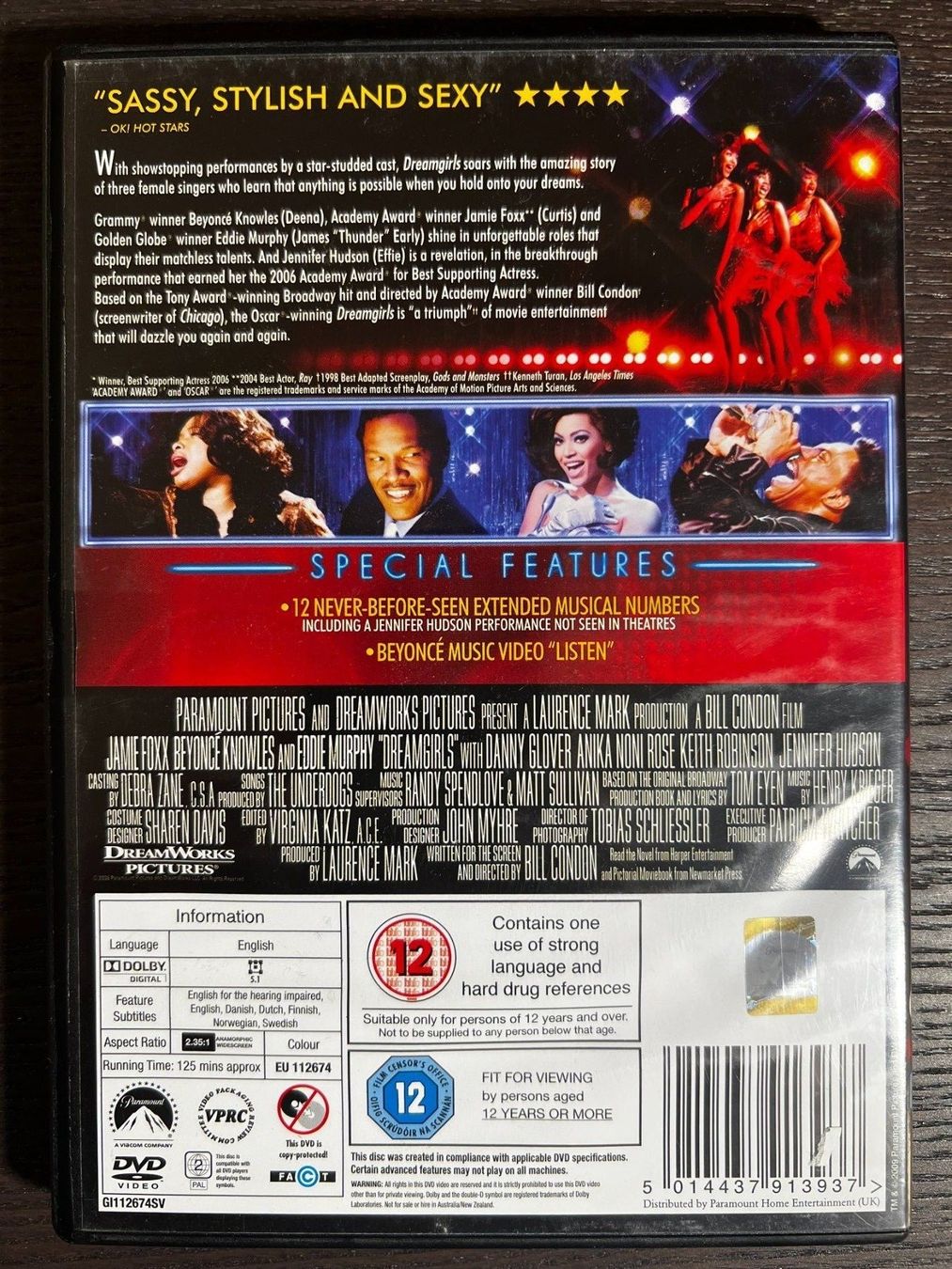 Alle DVDs: Dreamgirls (Englisch) – Gebraucht aus Zürich von FilmFreunde 1