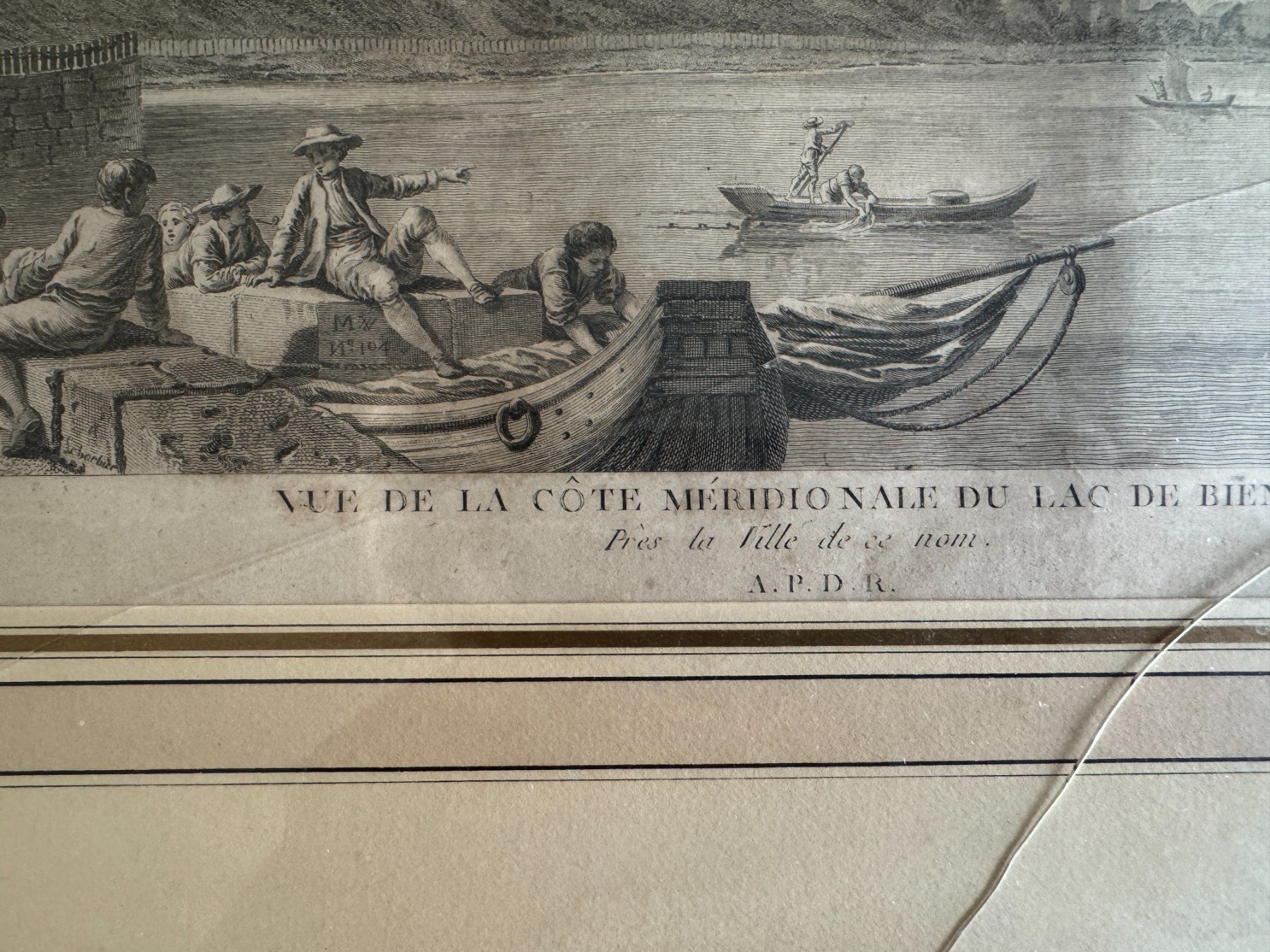Stiche: gravure lac de bienne – Gebraucht aus Péry von lecrampet 1
