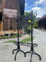 Antike Garderobe / Kleiderständer mit Spiegel – Bugholz