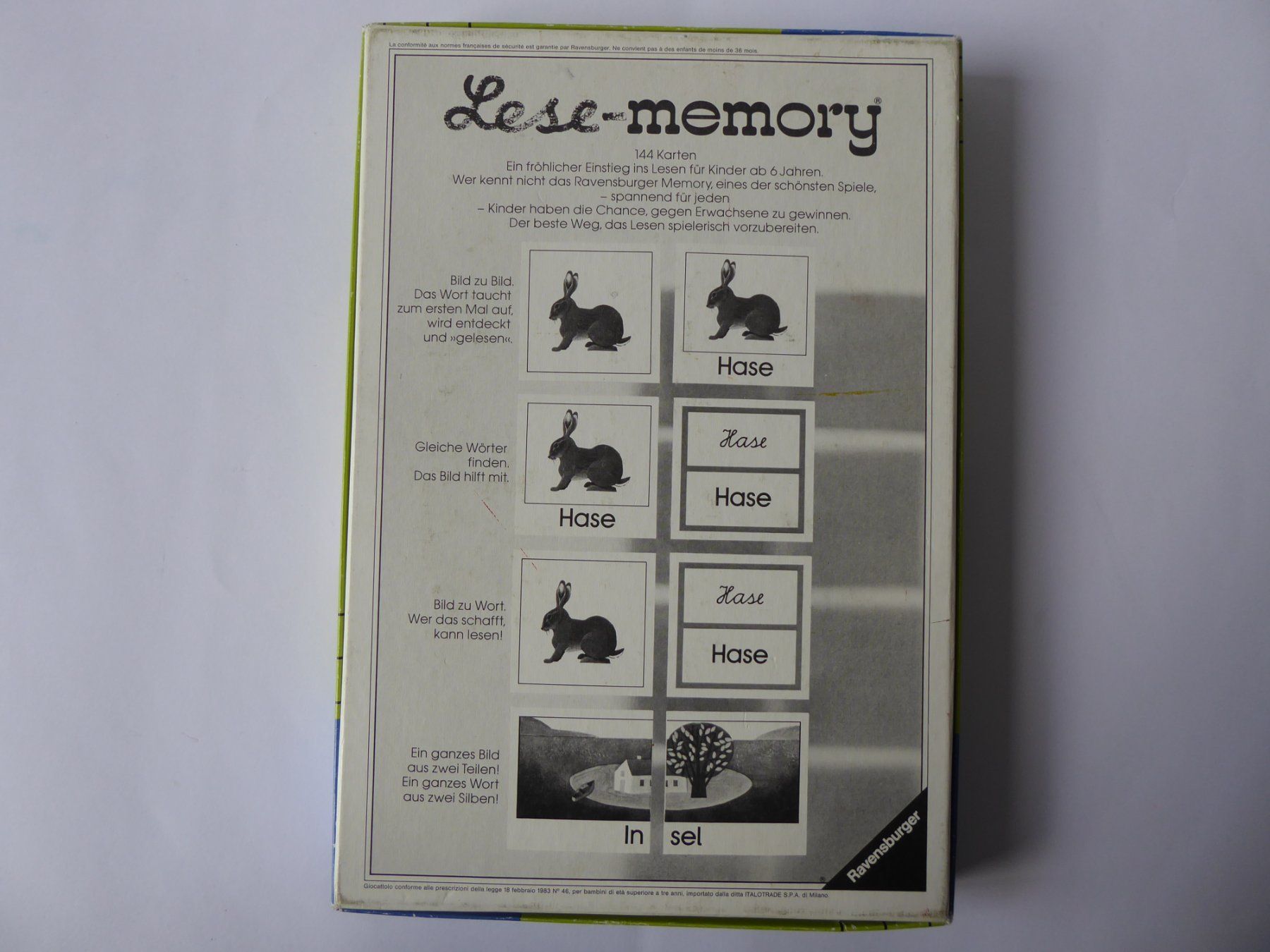 Ravensburger Spiele: Nostalgie Lese Memory Ravensburger 1984, 3 Spielvarianten – Gebraucht aus Turbenthal von Panau 4