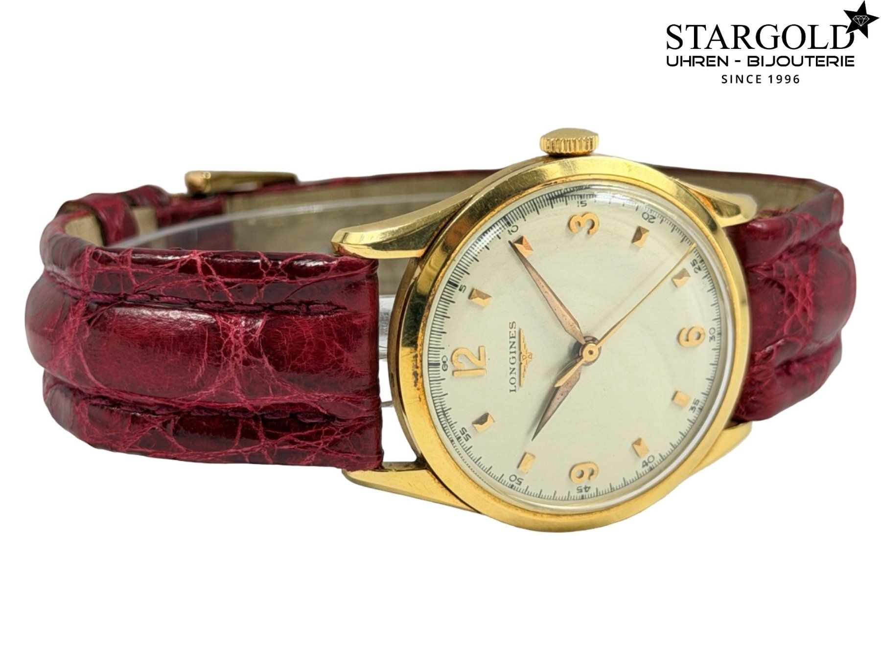 Longines Orologi: Longines Handaufzug Vintage Gold – Usato da Zürich venduto da Stargold-Uhren 2