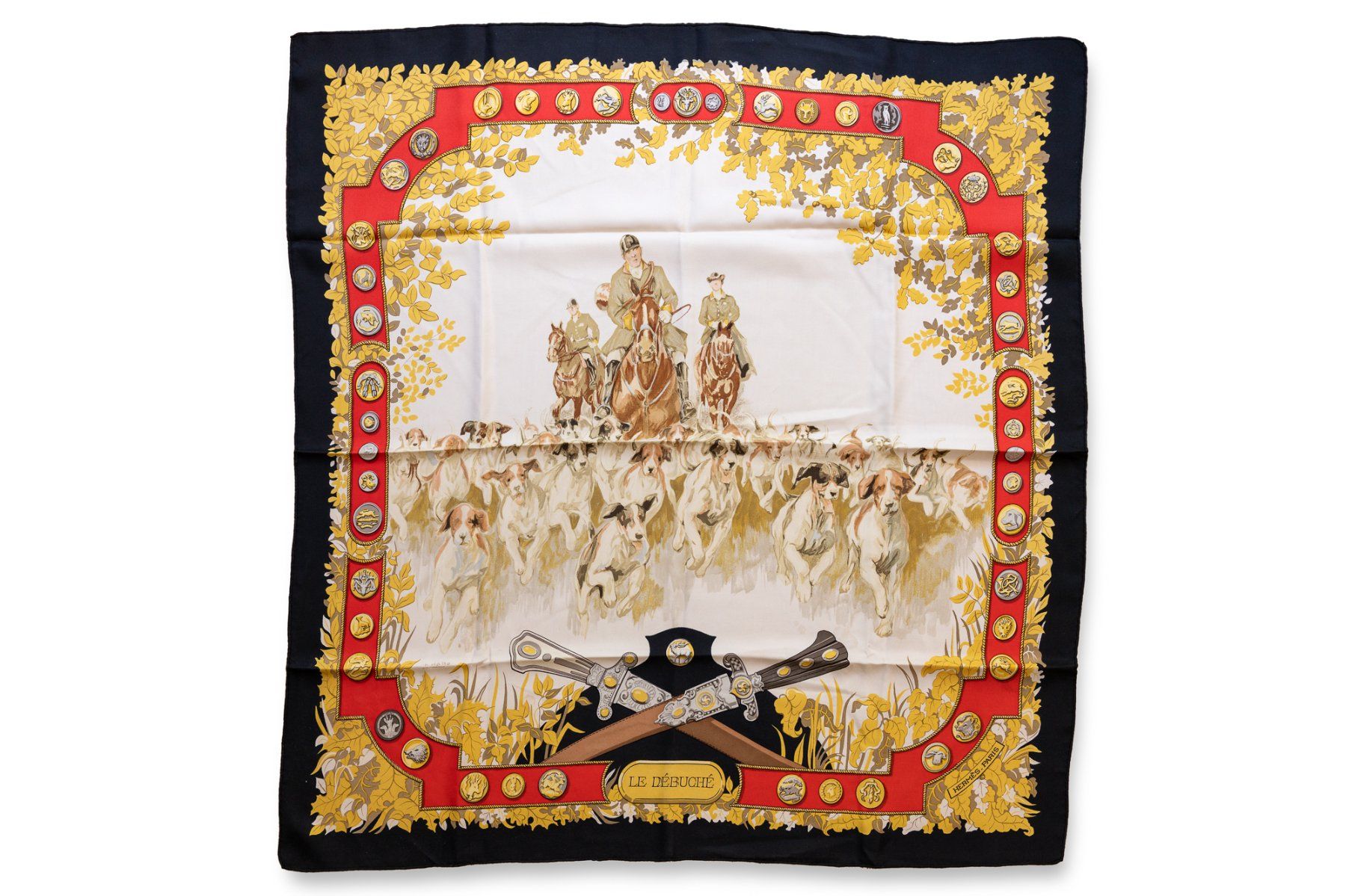 Hermès Foulard & Sciarpe: Carré Hermes "le Débuché" – Usato da Vevey venduto da Manicky 4