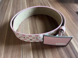 VANS Gürtel Rosa Karo Gr. S Damen Gürtel Schnalle perfekt fü
