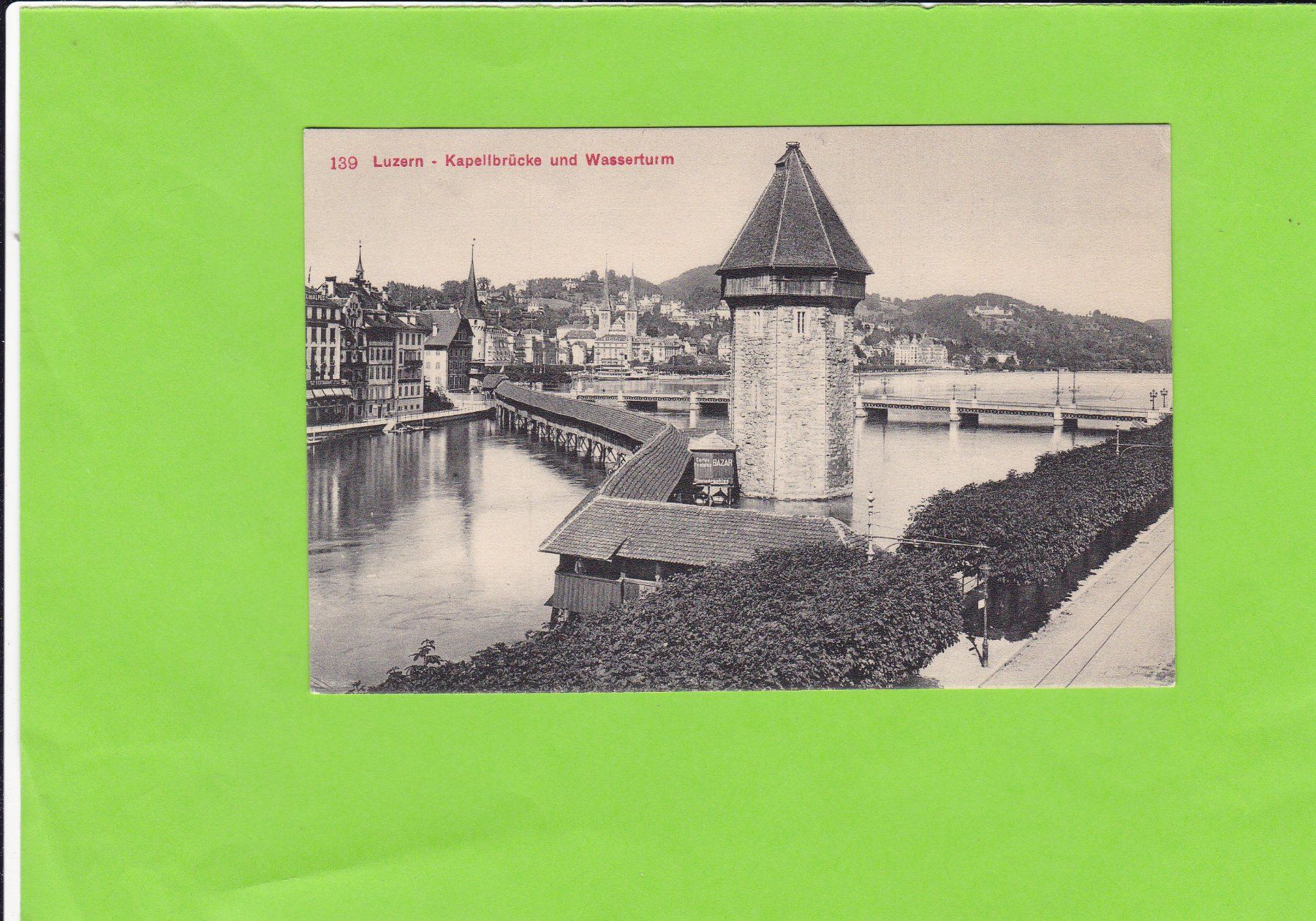 Cartes postales: Luzern-Kapellbrücke-Wasserturm – D'occasion à St. Peterzell par neckertal