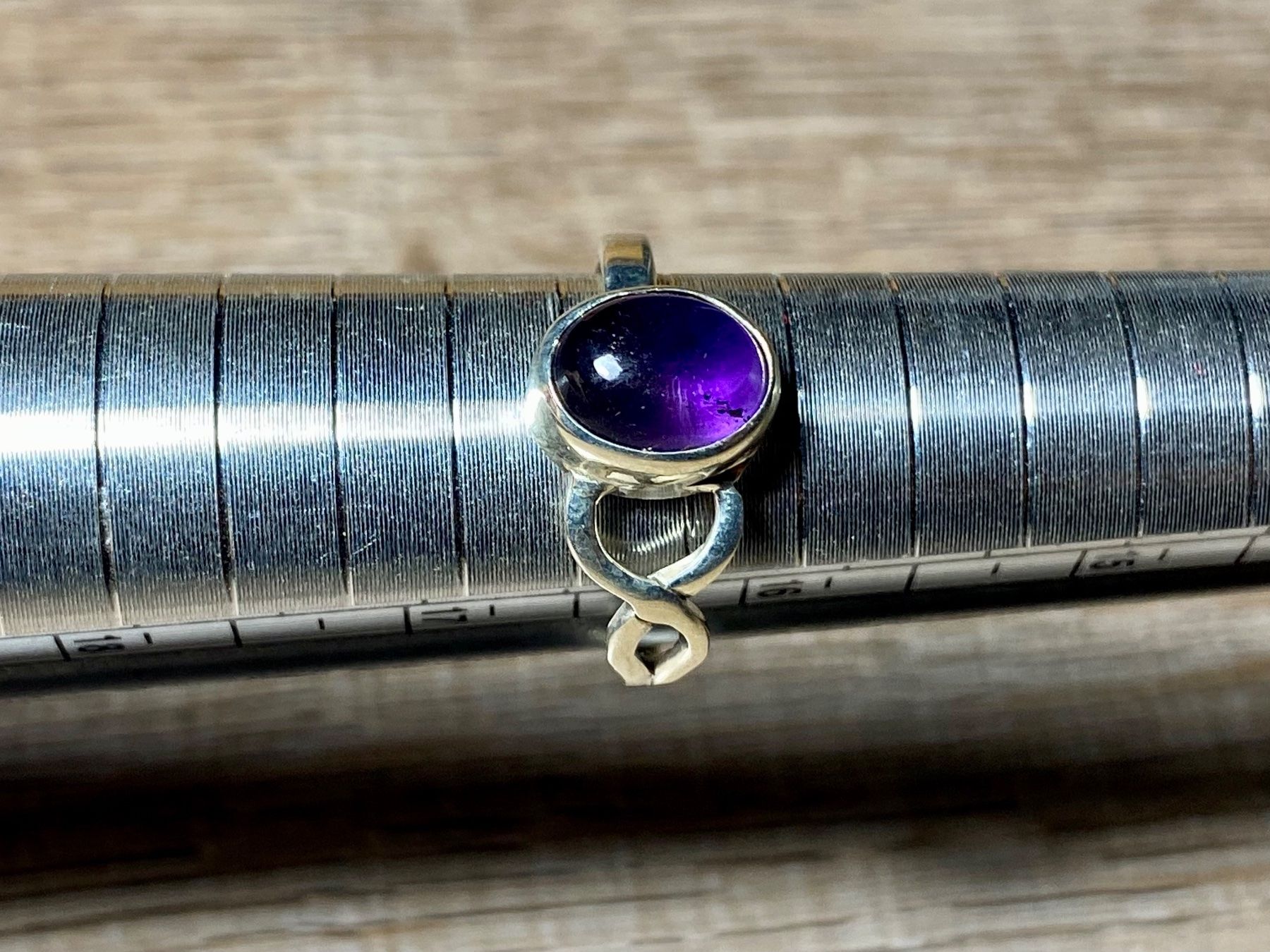 Anelli: kunstvoller Silberring - natürlicher Amethyst – Nuovo e nell'imballaggio originale da Laax venduto da Kiki_Kingdom3 7