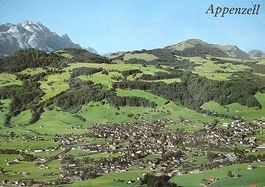 APPENZELL mit Säntis - Flugaufnahme