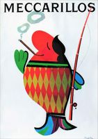 MECARILLOS FISCHER-FISCH 1968 - Original Plakat