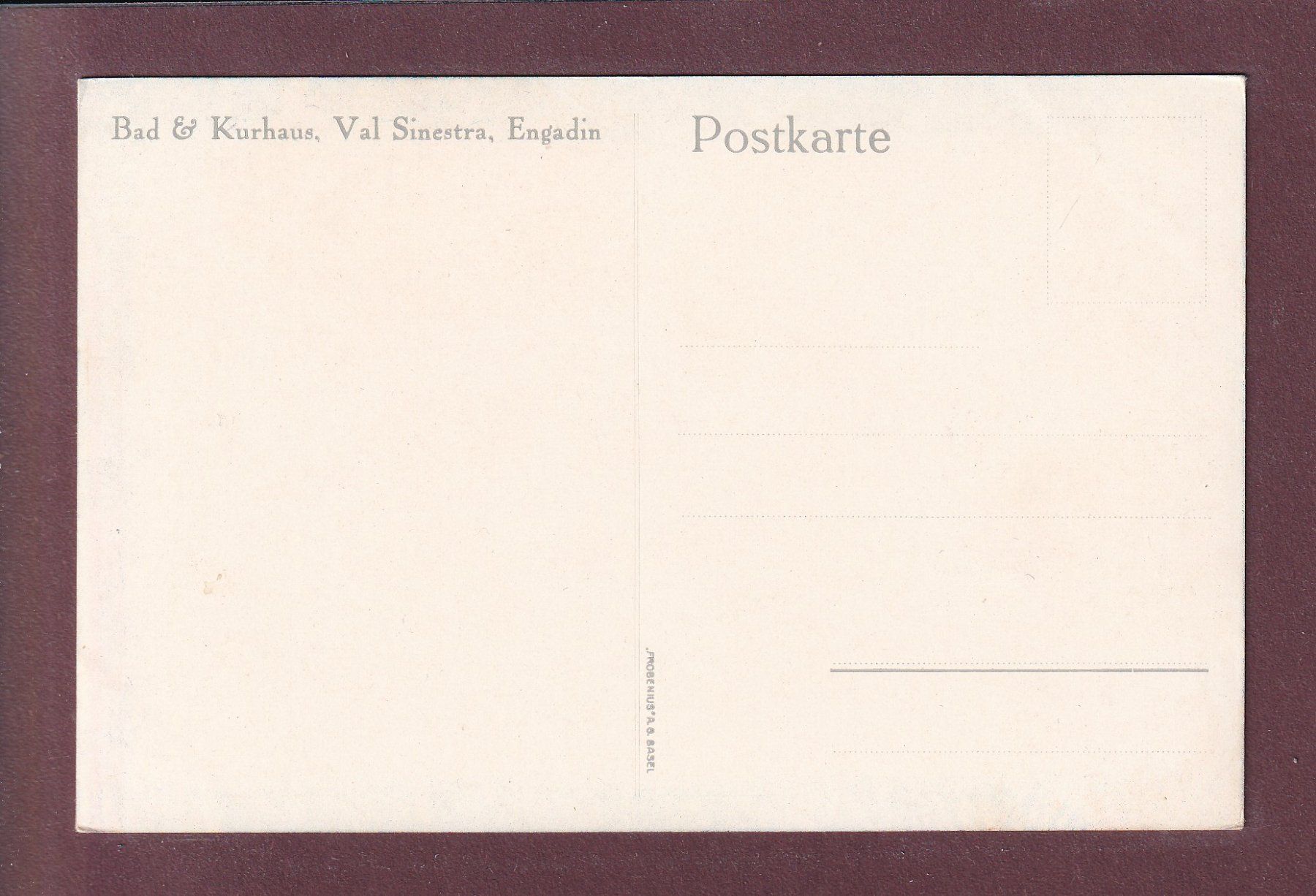 Cartoline postali: VAL SINESTRA - Bad und Kurhaus – Usato da Pully venduto da nicecards 1