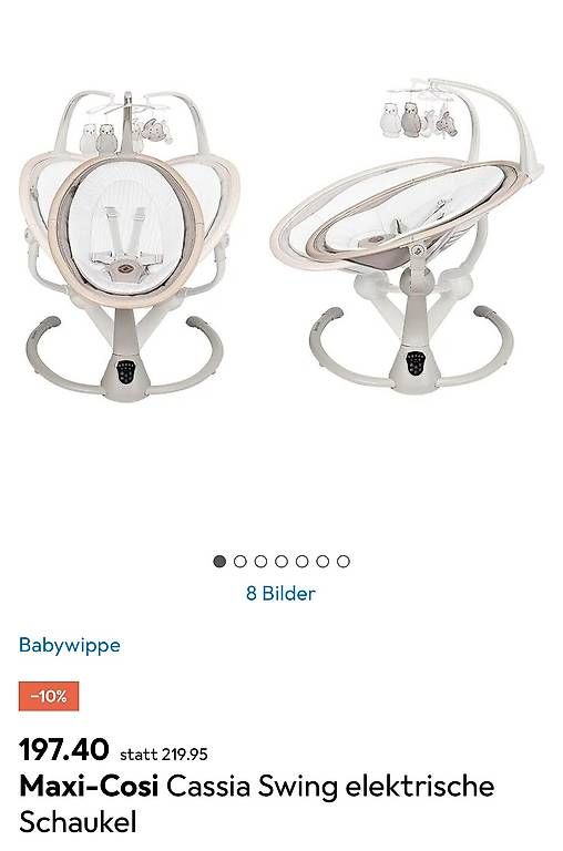 Sdraiette & Sdraiette a dondolo: Maxi Cosi Babyschaukel – Usato da Fruthwilen venduto da kri_22z7 3