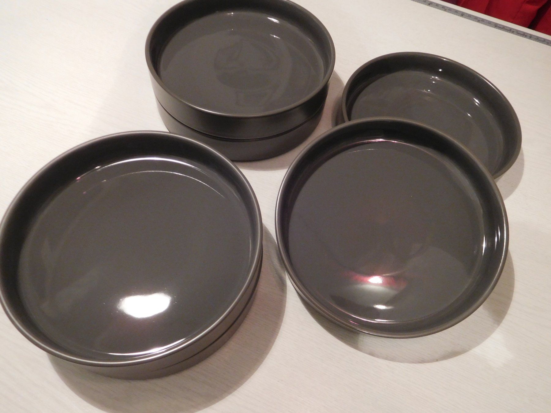 Blomus Piatti: BLOMUS 6 Stk. TELLER Dessert Salatteller 20cm anthrazit – Nuovo e nell'imballaggio originale da Holziken venduto da Rupe