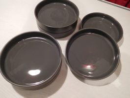 BLOMUS 6 Stk. TELLER Dessert Salatteller 20cm anthrazit