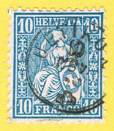 Tutti i francobolli: Fingerhutstempel "Uetikon" – Usato da Biberstein venduto da Jura39