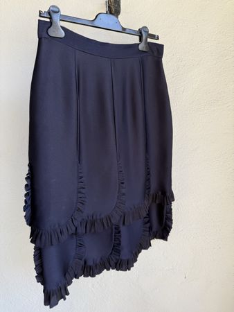 ROCHAS Italy Rock Seide Navy Blau Grösse 42