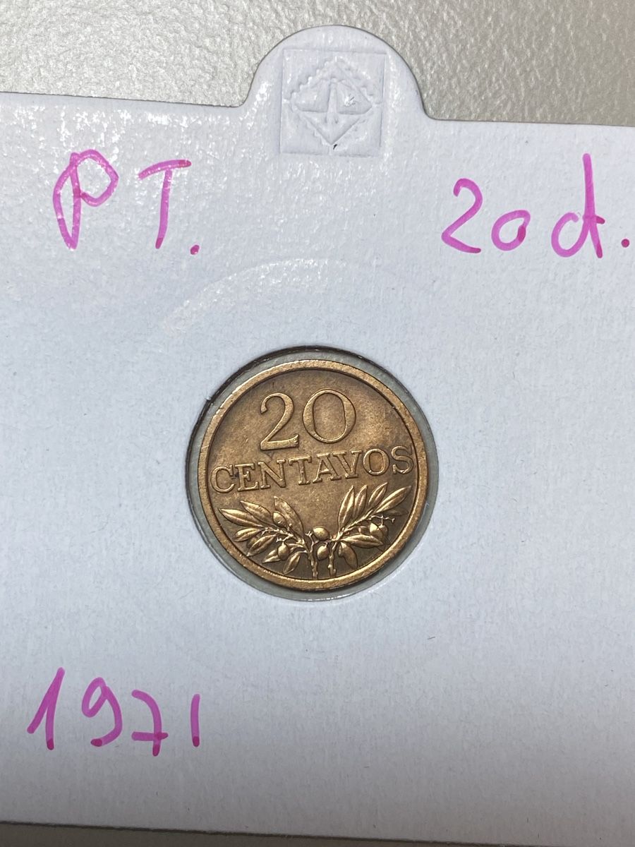 Toutes les monnaies: Portugal - 20 centimes - 1971 – D'occasion à Payerne par Mike1682