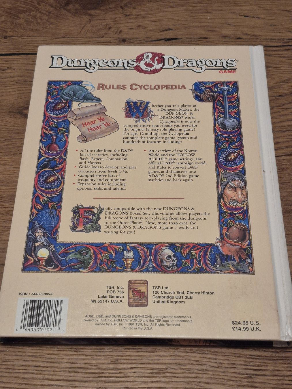 Bücher: Dungeons & Dragons RULES CYCLOPEDIA Handbuch Guide TS 1991 – Gebraucht aus Oberembrach von giu_7ksd 1