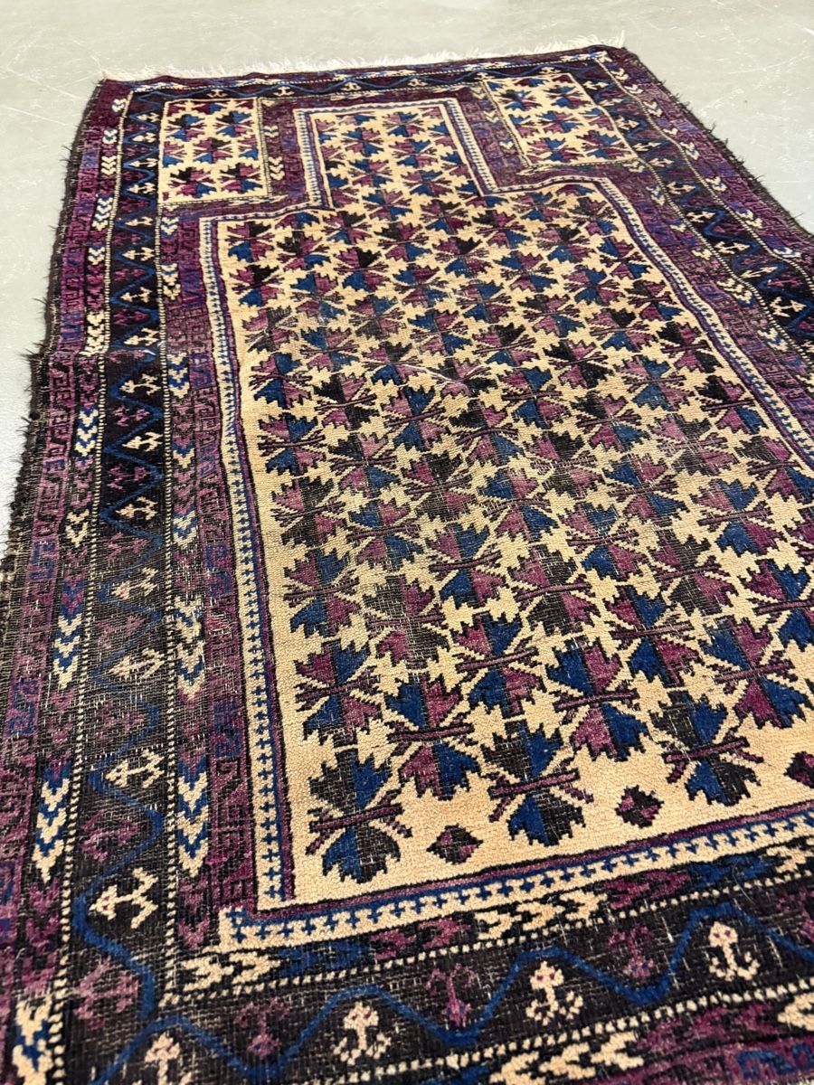 Tappeti: Orientteppich Gebetsteppich bunt gemustert gebraucht – Usato da Strengelbach venduto da RaenAntikDesign 2