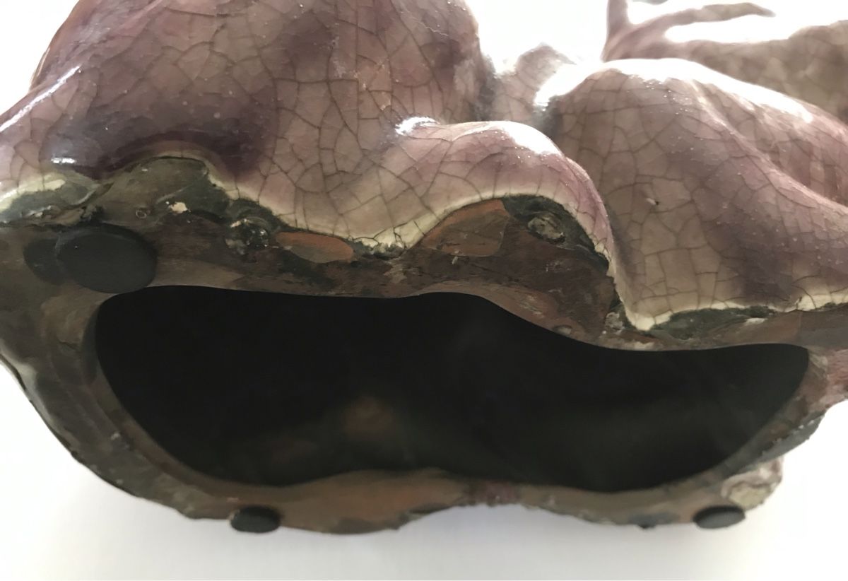 Sculture & Statue: Céramique d’un Chat Craquelé – Usato da Penthaz venduto da Petrus45 3