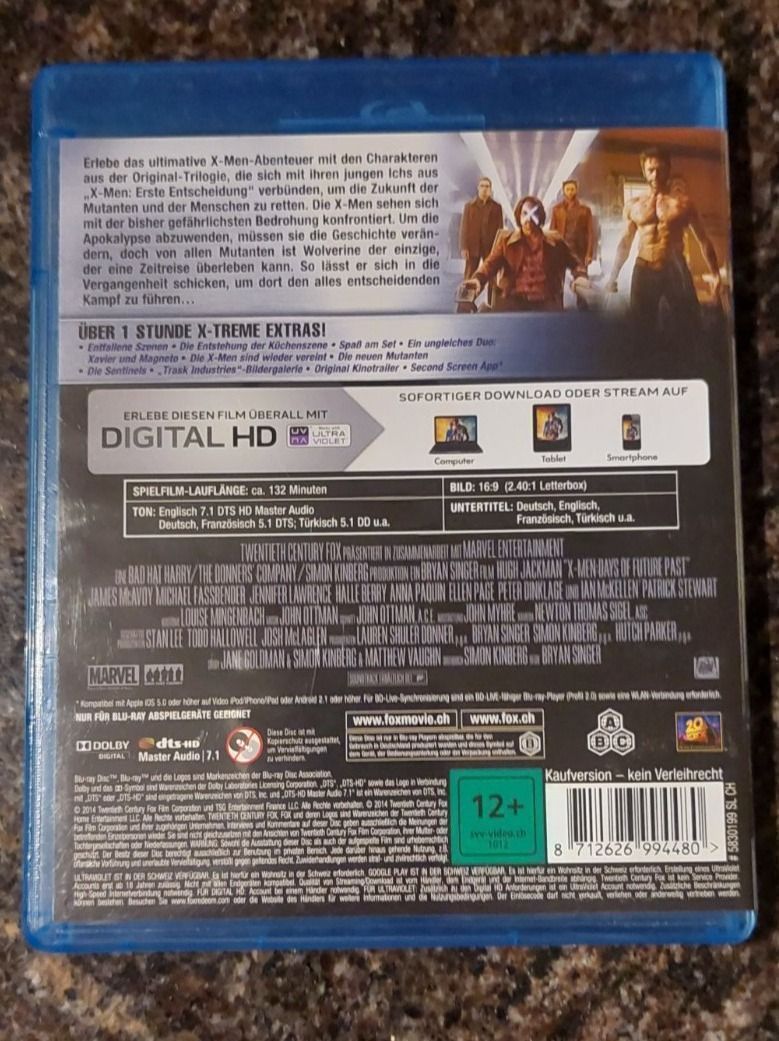 Tous les DVDs: Blu-ray X-Men – D'occasion à Erlinsbach par pfunky 1