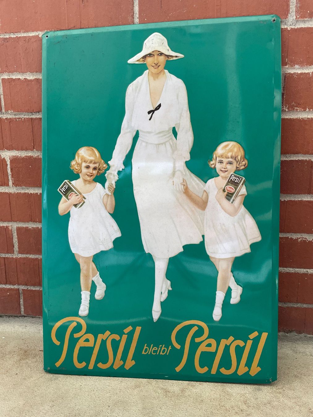 Persil Insegne: Persil - Vintage Enamel Sign - Emailleschild - Weisse Dame – Usato da Zürich venduto da ganz.genau.vintage 6