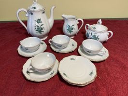 13 tlg Espresso/Kaffee Set verm. Schlaggenwalder Porzellan