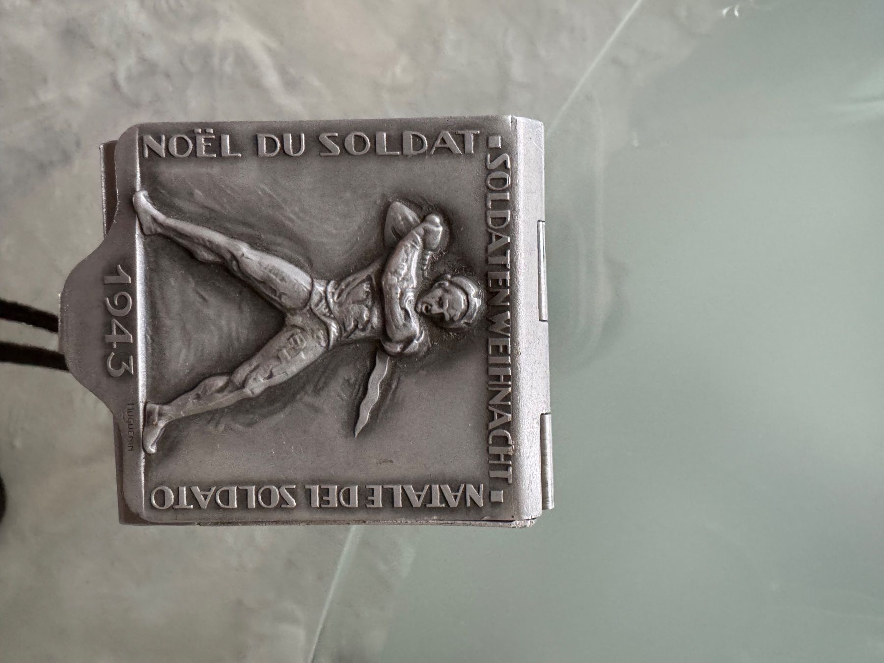 Modellini d'auto: 1943 Schweizer Soldaten Matchboxhalter – Usato da Greifensee venduto da silviuki