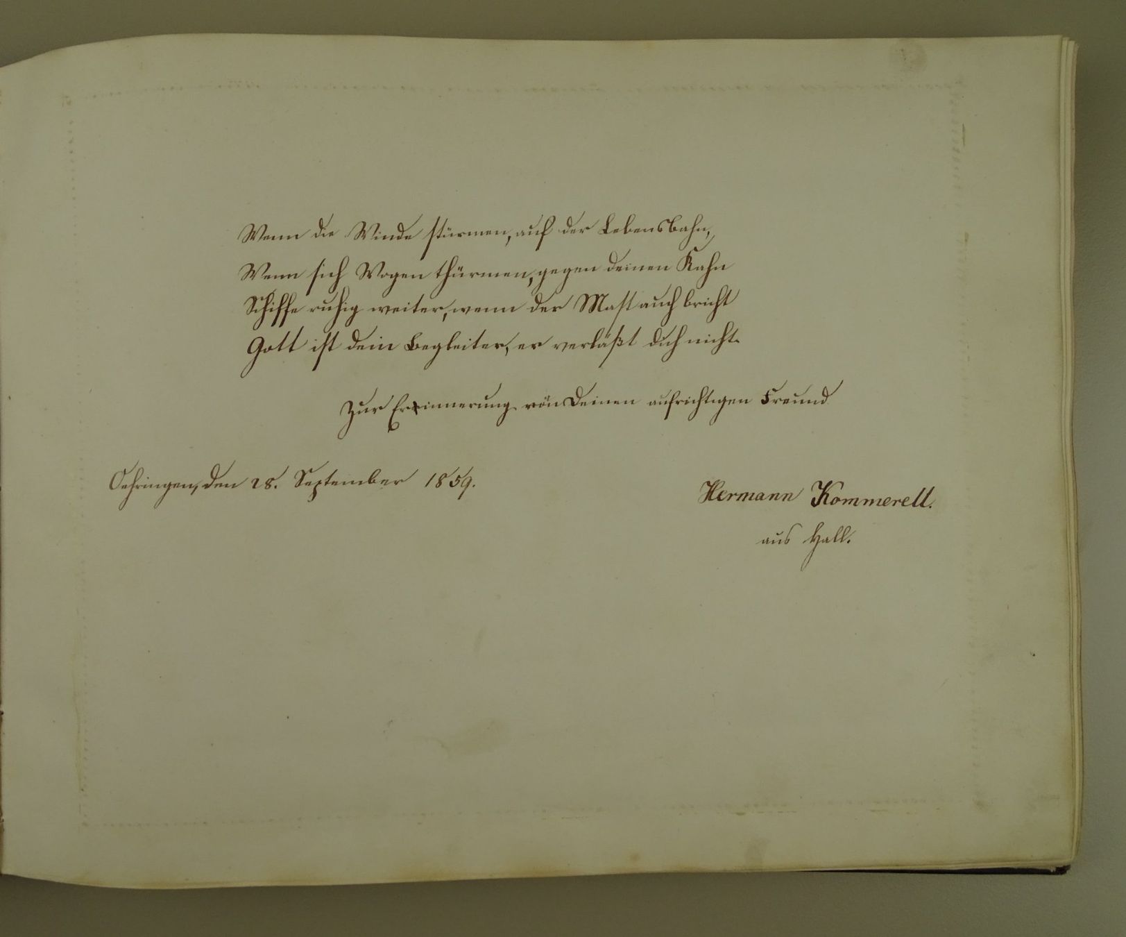 Libri: FREUNDSCHAFTSALBUM UM 1865 – Usato da Grüningen venduto da Kartensammler 5