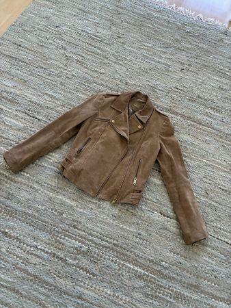 Lederjacke Mango Wildleder braun Grösse XS. Top Zustand