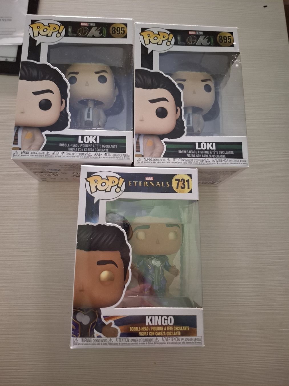 Funko Figuren: Funko Pop! Marvel Loki 895 & Kingo 731 – Gebraucht aus Monte Carasso von Buttefly