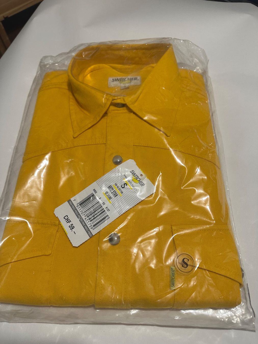 Camicie: Hemden Switcher Stan - gelb Grösse M – Nuovo e nell'imballaggio originale da Bern venduto da Baron010 2