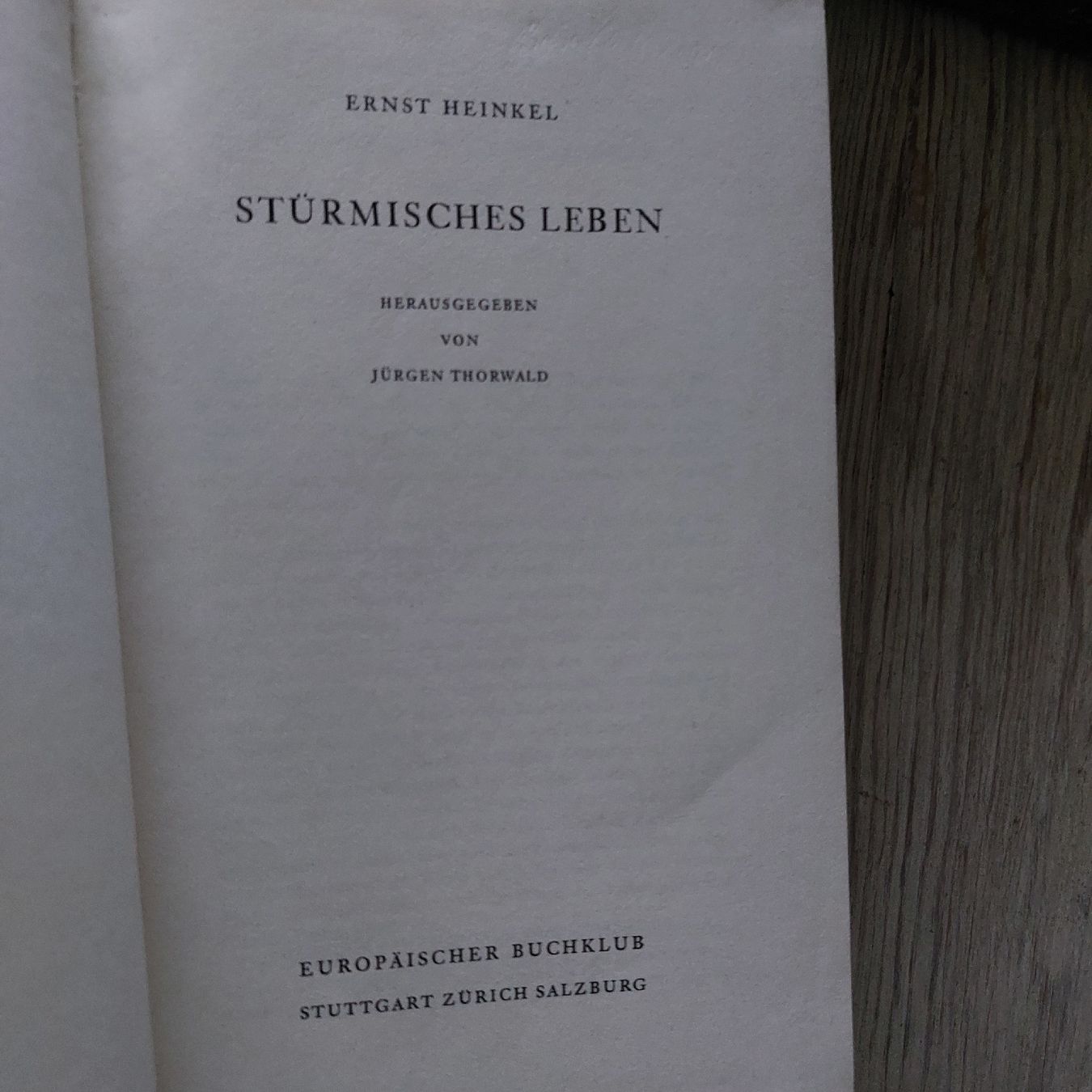 Bücher: Homestaging: Romane 50er, Ernst Heinkel, Eric Verissimo – Gebraucht aus Freienbach von Stuagert 5