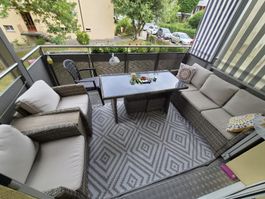 Gartenmöbel Polyrattan Sitzgruppe  sehr guter Zustand