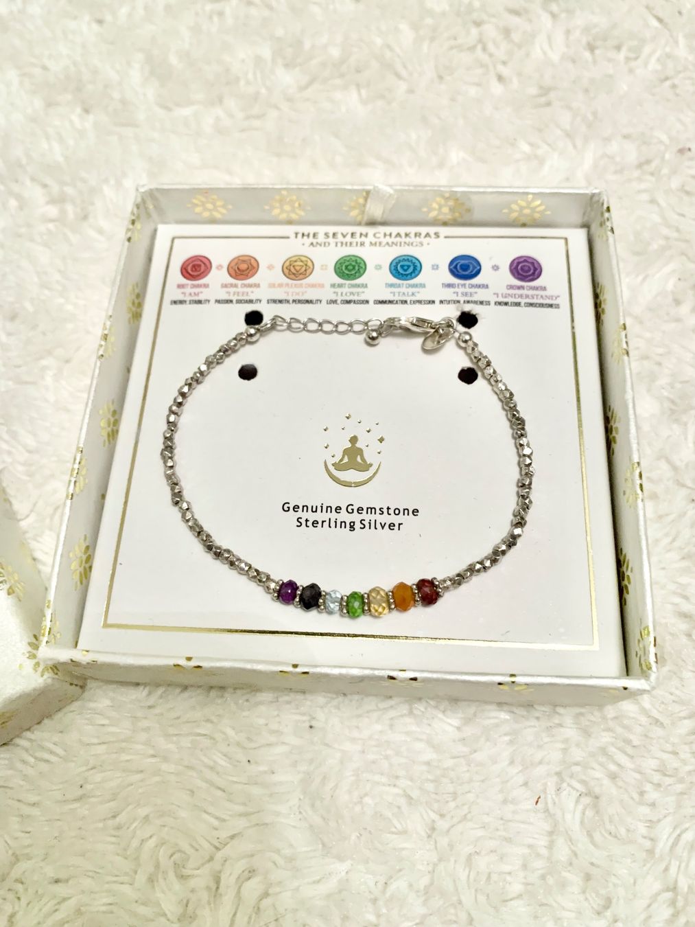 Bracciali & Braccialetti: 925 Silber 7 Chakra Armband ARGENTO FURIOSO 17-19.5 cm lang – Nuovo (secondo la descrizione) da Emmenbrücke venduto da little.treasures 5
