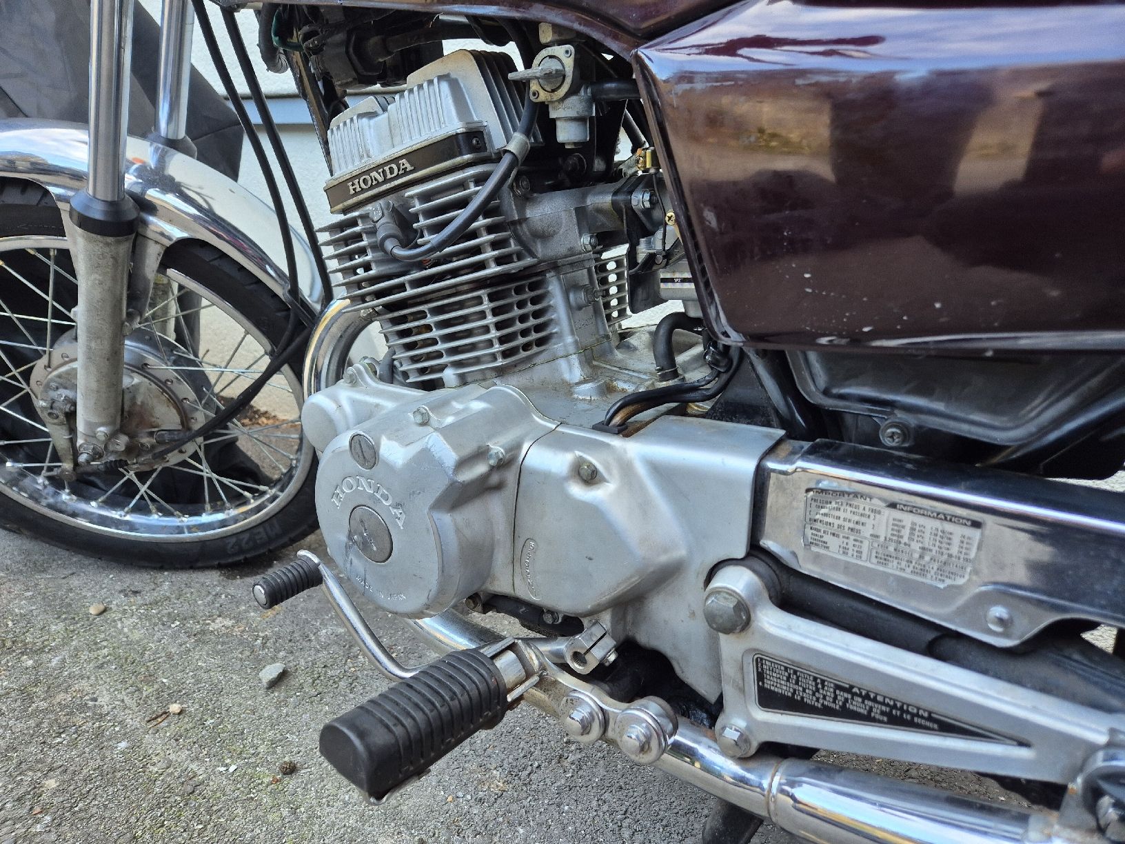 Honda Strada: Cm 125 honda rouge expertisée – Usato da Corseaux venduto da stu_hn9l 2