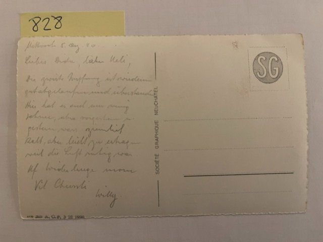 Cartoline postali: alte Ansichtskarte Winterlandschaft bei Gstaad, 1940 – Usato da Niederwil AG venduto da dahu75 1