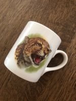 Swiss Chalet Atelier 2001 Mug Vintage Céramique Motif félin