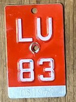 LU 83 - VELONUMMER - FAHRRADSCHILD - PLAQUE DE VELO - LU 83