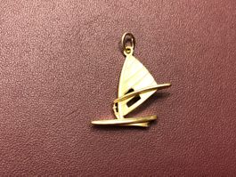 Anhänger Boot aus 18 Karat Gelbgold Au 750